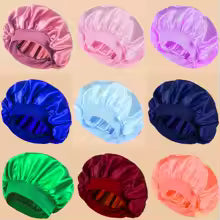 Satin Wide-Brimmed Shower Hair Cap — Protect Your Hair While Bathing
